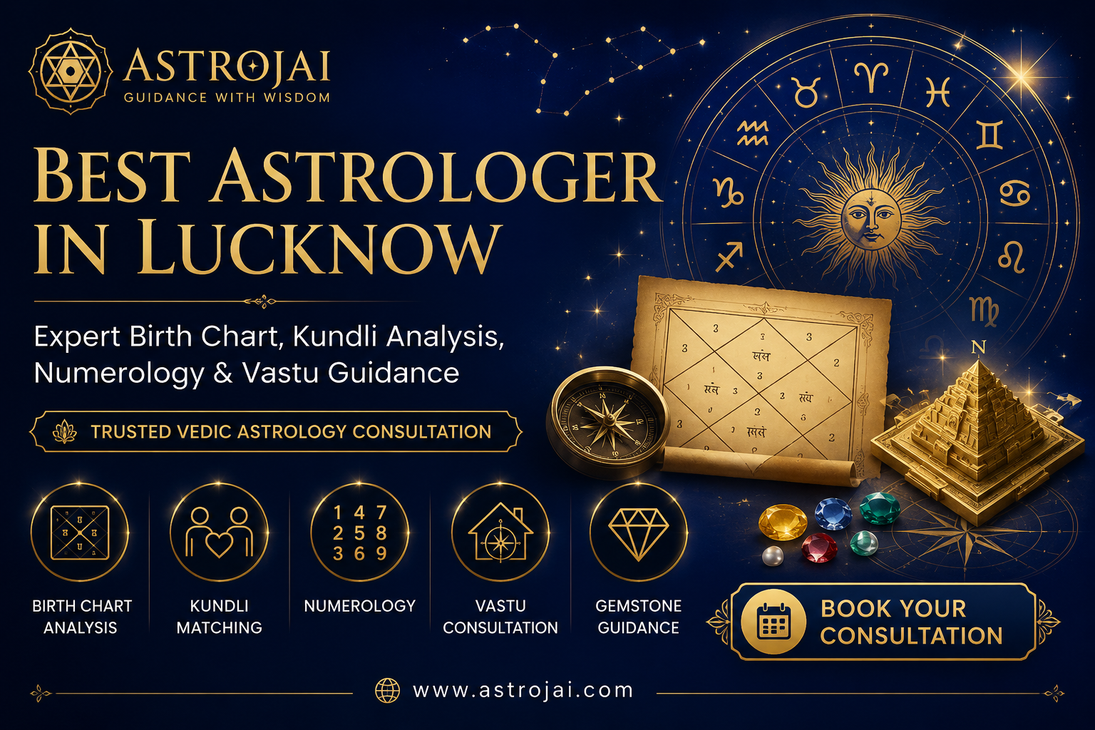 Read more about the article Best Astrologer in Lucknow – Trusted Astrology Guidance for Life’s Important Decisions